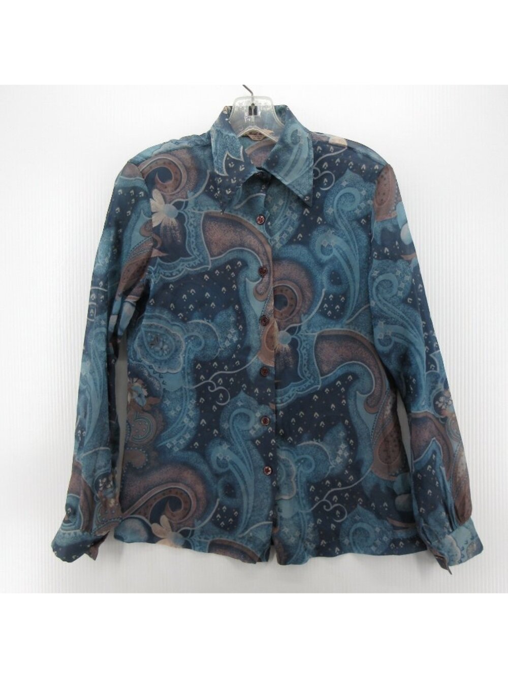 VINTAGE Mardi Modes Top Small Blouse Paisley 70s Funky Leisure